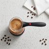 Electric Turkish Coffee Maker with Glass Pot and Foldable Handle