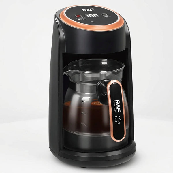 Electric Turkish Coffee Maker with Glass Carafe and Touch Controls