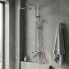 Round Shower Head with Offset Handle Set