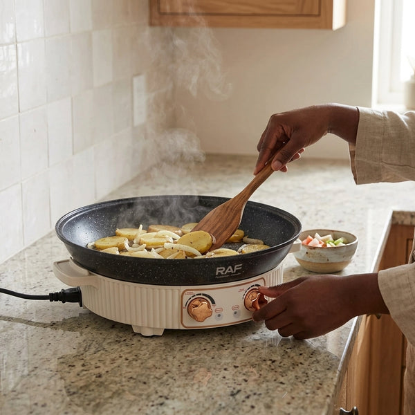 Uniform Heat Electrical Hot Pot and BBQ Grill Pan