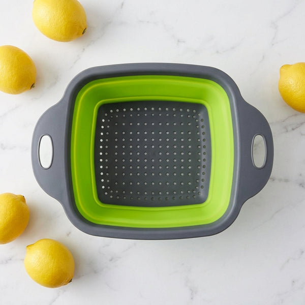 Collapsible Silicone Colander with Handles