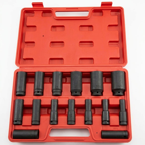 15pc 1/2 Impact Socket Set