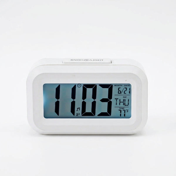 Smart Digital LCD Desk Clock with Temperature Display