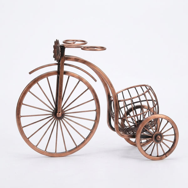 Retro Bicycle Wine Glass Holder and Fruit Basket Display Rack