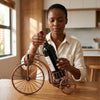 Retro Bicycle Wine Glass Holder and Fruit Basket Display Rack