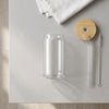 4 Pack Smoothie Clear Mason Jar Set