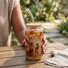 4 Pack Smoothie Clear Mason Jar Set