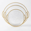 Gold Fruit Set Tray Set for Kitchen Counter
