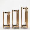 3 Piece Gold Display Stands for Home Living