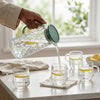 5-Piece Elegant Glass Water Pitcher Set