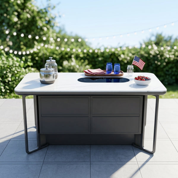 Multifunctional Marble Kitchen Island Table
