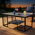 Stylish Stone-Effect Coffee Table with Storage Shelf