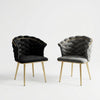 Luxury Rope Accent Dining Chair with Backrest Living Room Chair