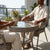 3 Piece Rattan Weave Outdoor Bistro Set