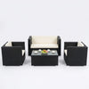 Modern Design Poly Rattan Corner Sofa Set