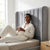 Modern Velvet Wingback Headboard with Bold Design