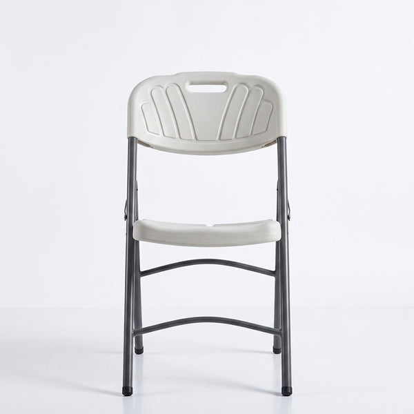 Foldable Plastic Outdoor Chair with Metal Frame