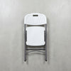 Foldable Plastic Outdoor Chair with Metal Frame