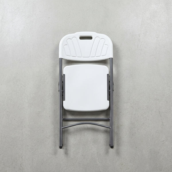 Foldable Plastic Outdoor Chair with Metal Frame