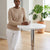 Adjustable Height Bar Table with Metal Round Top