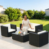 Modern Design Poly Rattan Corner Sofa Set
