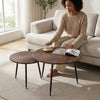 Stylish Round Nesting Coffee Table Set