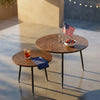 Stylish Round Nesting Coffee Table Set