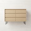 6 Drawer Wooden Chest of Drawers