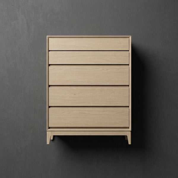 Modern 5-Drawer Wooden Storage Chest for Organized Homes