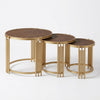 3-Piece Round Nesting Side Table Set for Modern Spaces