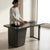 Stylish Marble Effect Executive Desk with Storage