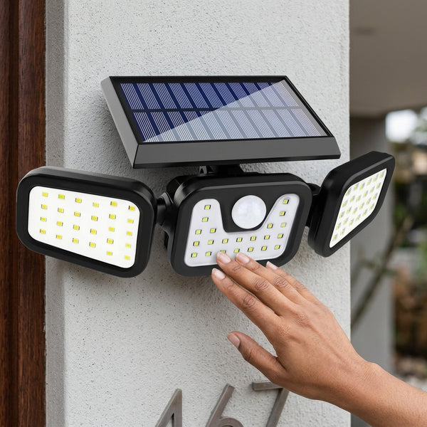 High Brightness 74 LED Solar Wall Light