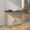 Nordic Golden Marble Console Table