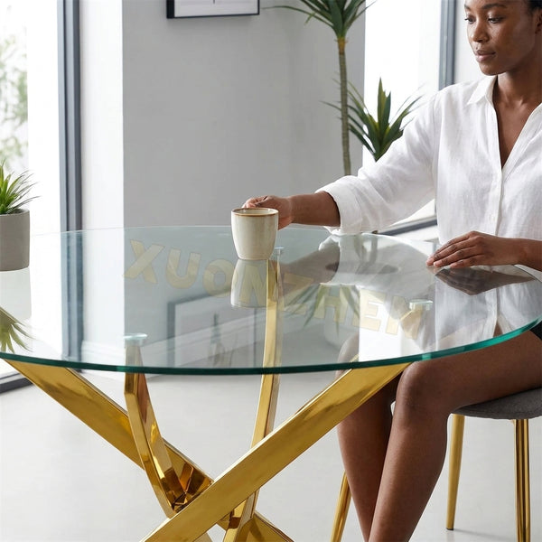 Luxury Round Dining Table: Elegant Centerpiece for Any Home
