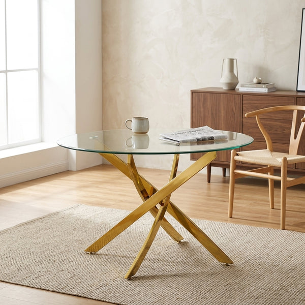 Luxury Round Dining Table: Elegant Centerpiece for Any Home