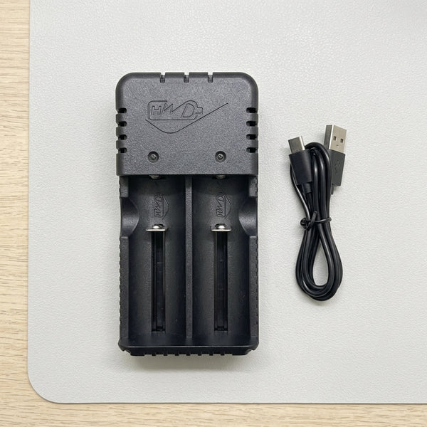 Dual Slot USB Battery Charger - Fast & Convenient Power