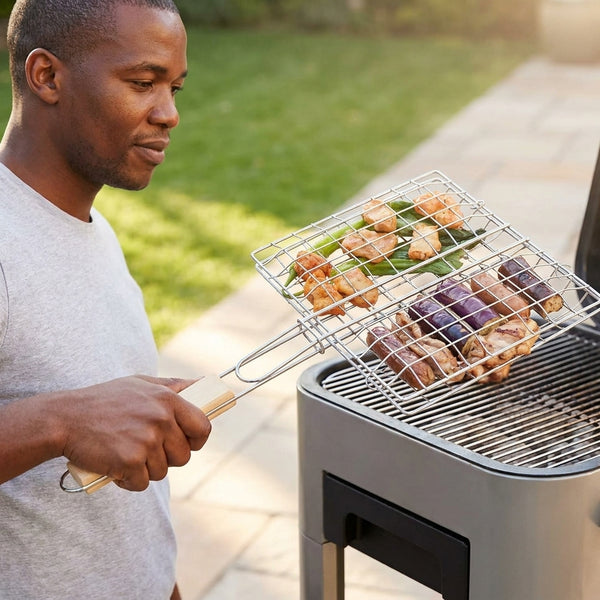 Large Stainless Steel Barbecue Grilling Basket