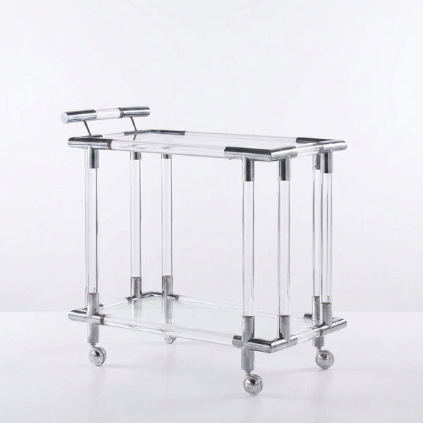 Elegant Accent Dining Cart for Serving