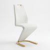White & Gold Dining Room Table Set
