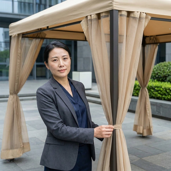 Multipurpose Full Mesh Folding Gazebo Tent