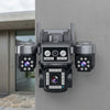Solar-Powered Triple-Lens Outdoor PTZ Security Camera