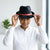 Playful Heart Print Fedora Hat