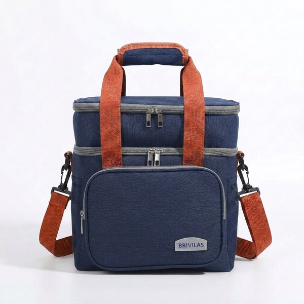 Medium Waterproof Insulated Cooling Lunch Bag with Shoulder Strap