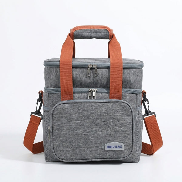 Medium Waterproof Insulated Cooling Lunch Bag with Shoulder Strap