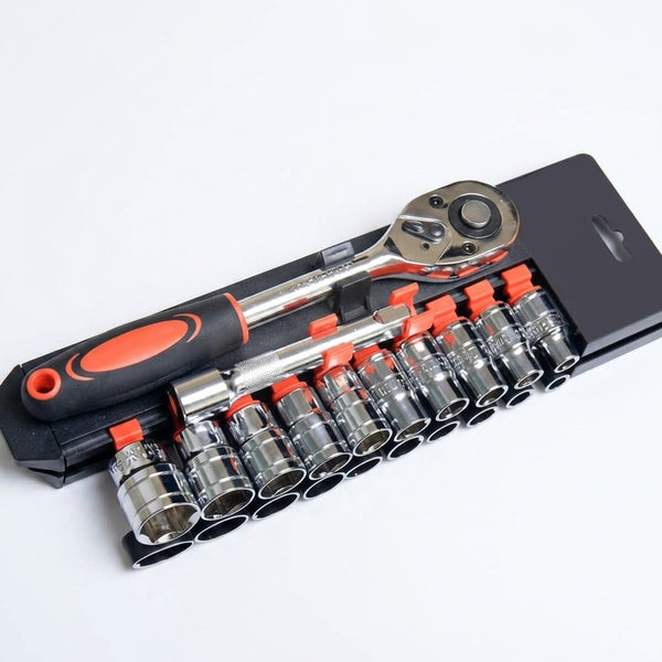 12 Piece Ratchet Socket Set 1/2