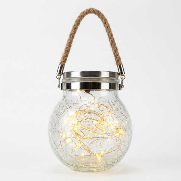 Solar Crystal Crack Ball Glass Night Light