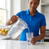 Clear Plastic Water Jug with Matching Cup Set