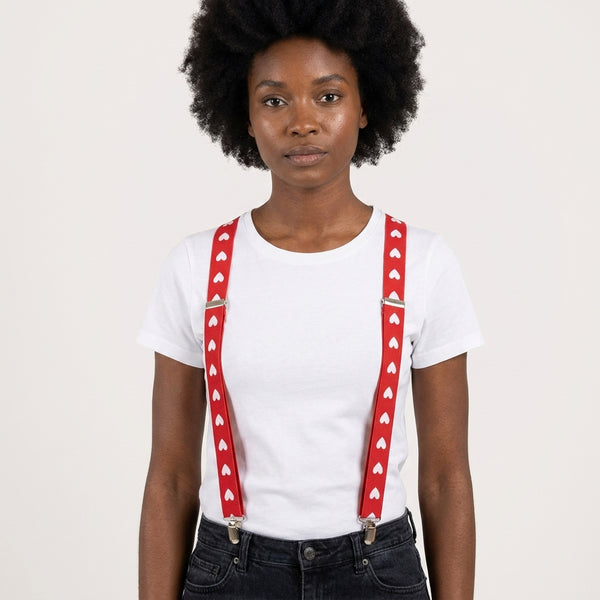 Heartprint Adjustable Suspenders