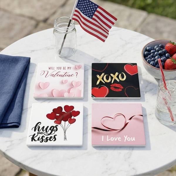 Mini Valentine Love Note Cards with Envelopes (7 × 7 cm)