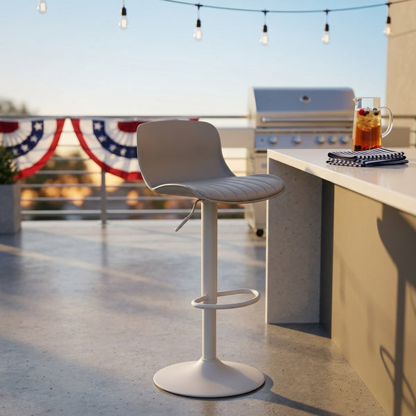 Mid-Back Bar Stool Chair for Home/Office